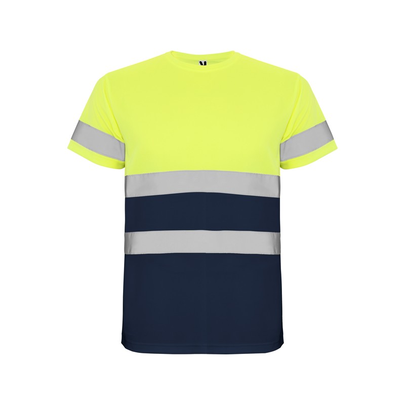 Camiseta técnica de manga corta de alta visibilidad.