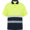 Polo técnico de alta visibilidad en manga corta.