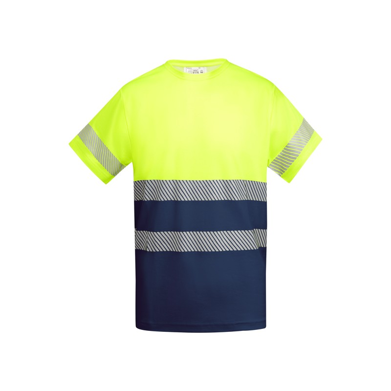 Camiseta técnica de alta visibilidad de manga corta.
