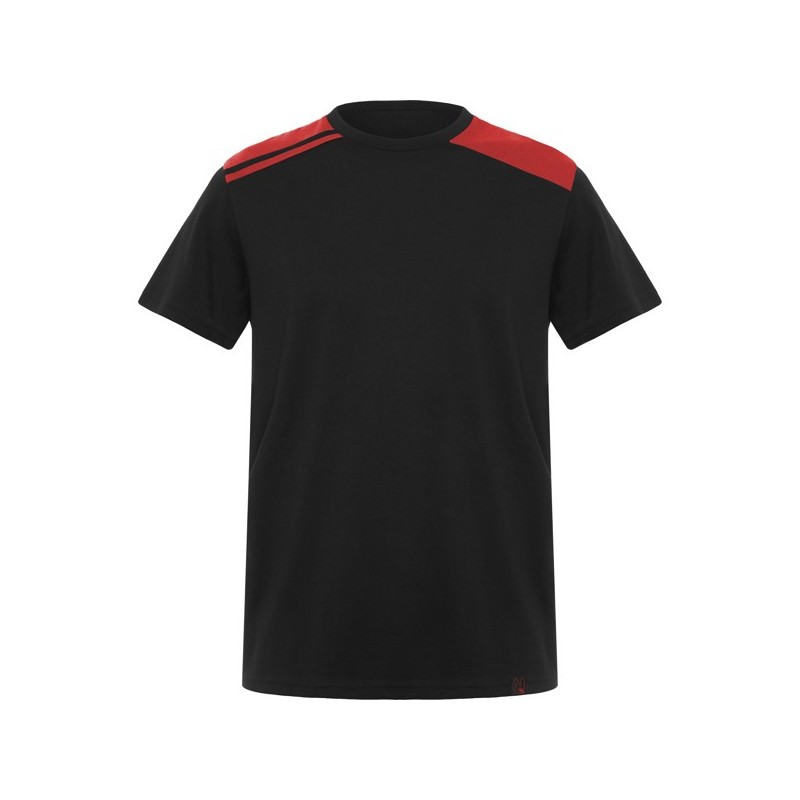 Camiseta de manga corta en colores combinados.