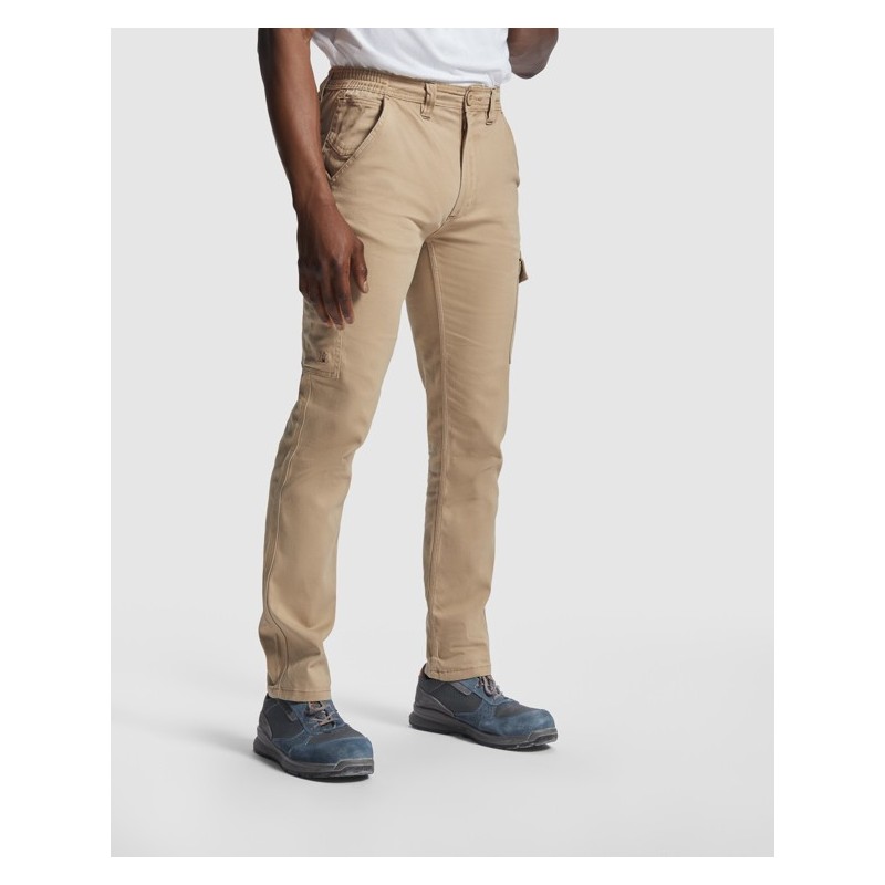 Pantalón largo de hombre grueso con elastano.